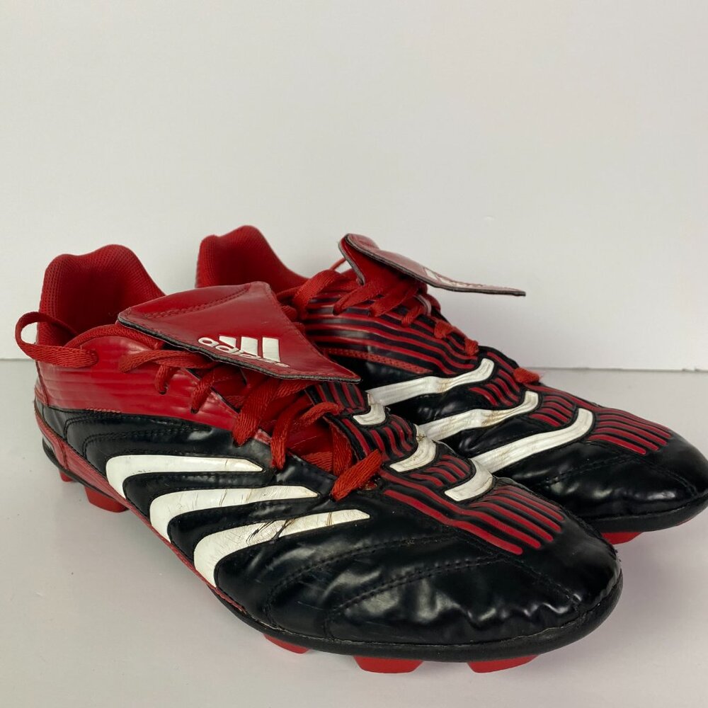 2007 Adidas Predator Absolute TRX HG Soccer Cleats Men's 11 Black Red Absolado